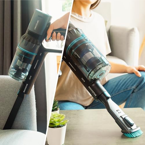 Cecotec Aspirador Escoba sin Cable Conga Rockstar 3500 Storm Flex Animal. 3 en 1, Ciclón Paralelo, 500W, 30 kPa y 150aW, Autonomía Máxima 70 mins, Tubo Flexible, Cepillo Jalisco, Accesorio Animales