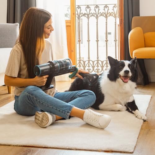 Cecotec Aspirador Escoba sin Cable Conga Rockstar 3500 Storm Flex Animal. 3 en 1, Ciclón Paralelo, 500W, 30 kPa y 150aW, Autonomía Máxima 70 mins, Tubo Flexible, Cepillo Jalisco, Accesorio Animales