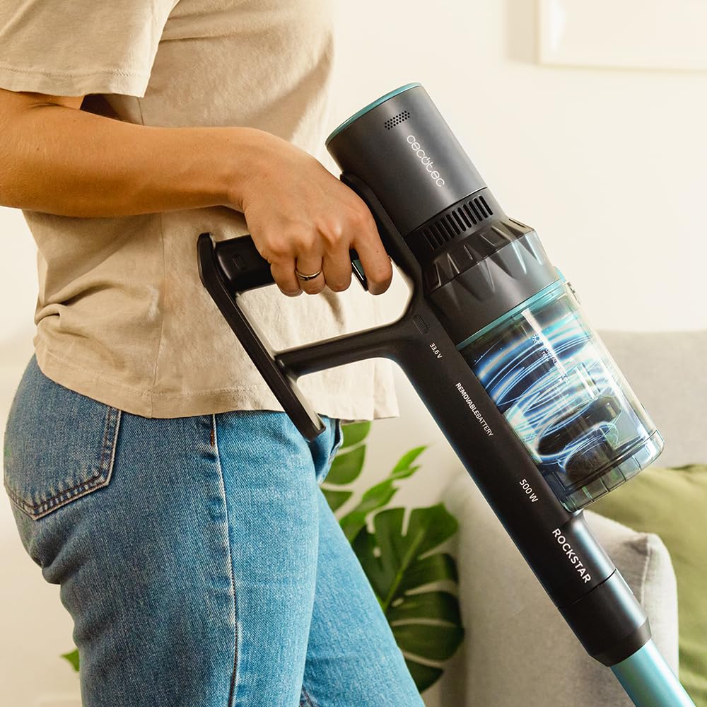Cecotec Aspirador Escoba sin Cable Conga Rockstar 3500 Storm Flex Animal. 3 en 1, Ciclón Paralelo, 500W, 30 kPa y 150aW, Autonomía Máxima 70 mins, Tubo Flexible, Cepillo Jalisco, Accesorio Animales